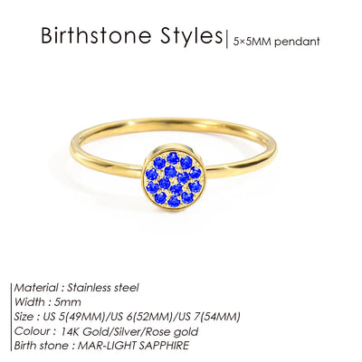 Hayden Emery | Zirconia Birthstone Ring