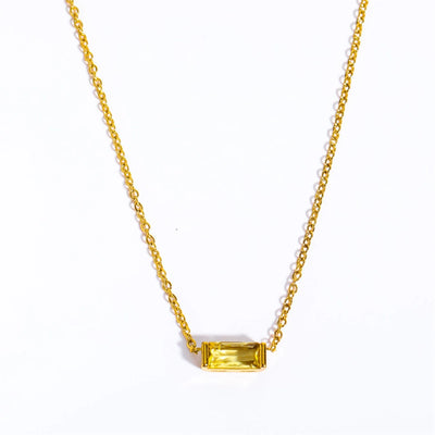Hayden Nevaeh | Stainless Steel Birthstone Necklace