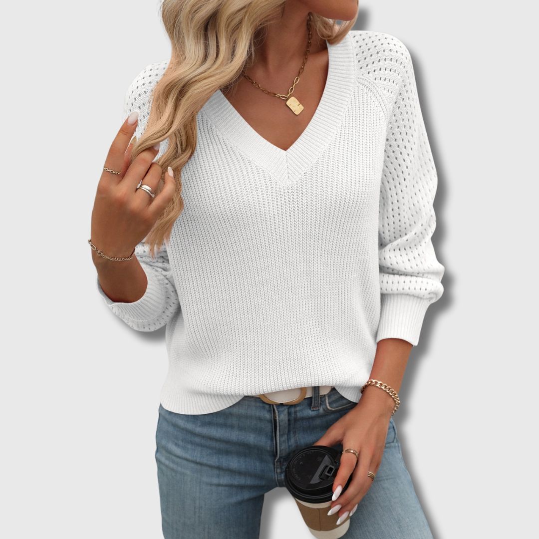 Hayden Mandie | Elegant V-Neck Sweater