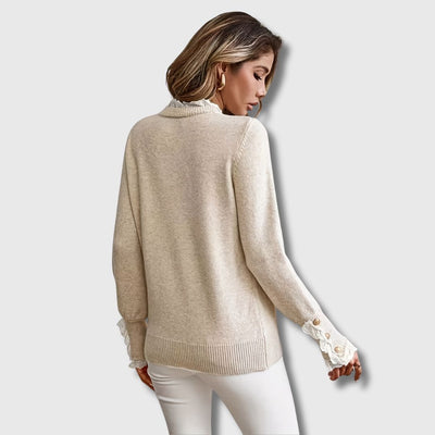 Hayden Isabell | Long Sleeve Sweater With Lace Details