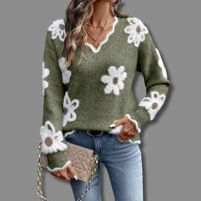 Hayden Sharon™ | Flower Sweater