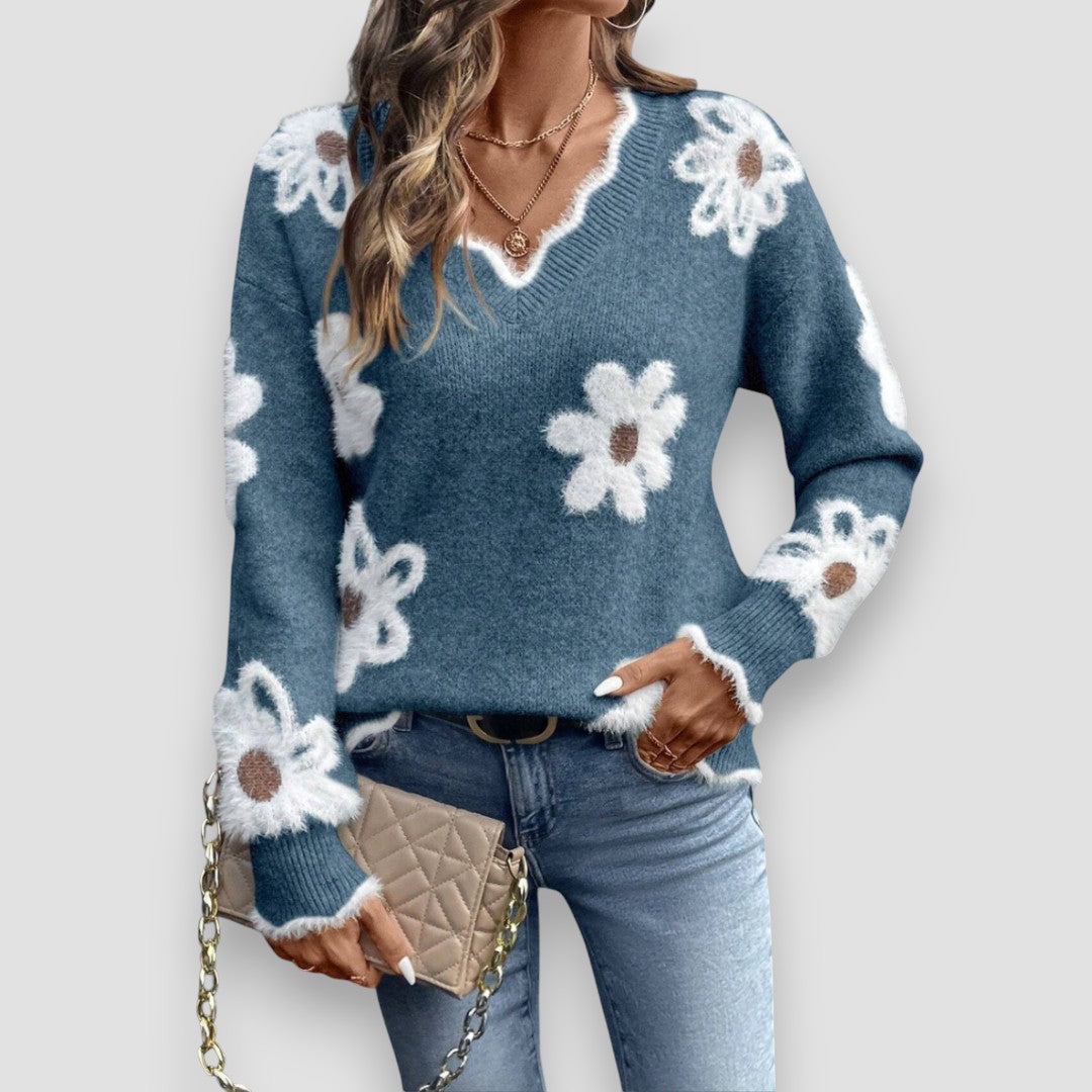 Hayden Sharon™ | Flower Sweater