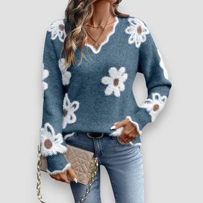 Hayden Sharon™ | Flower Sweater