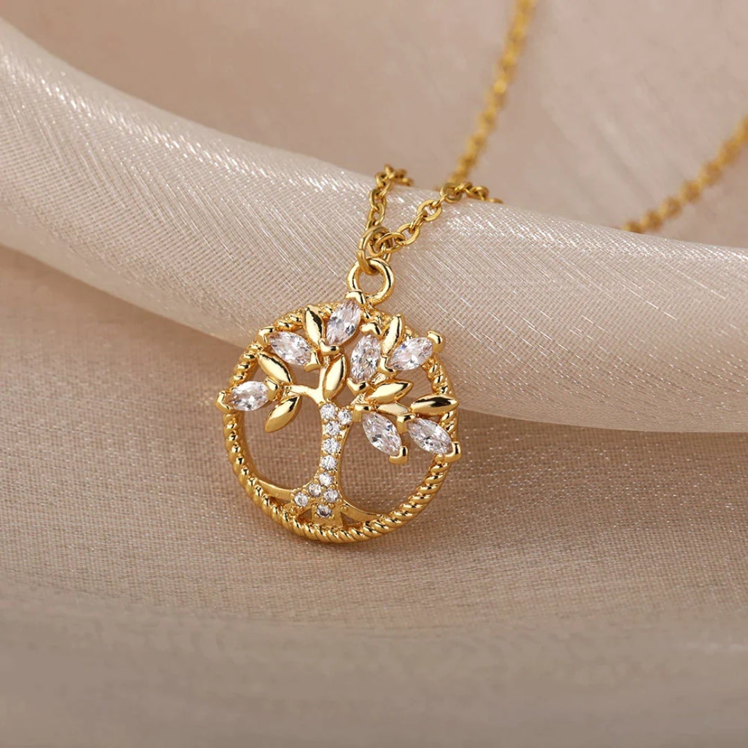Hayden Ave | Radiant Tree of Life Gold Necklace