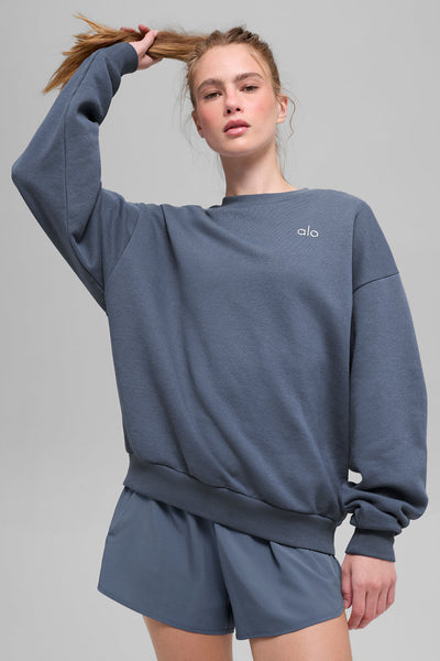 Accolade Crew Neck Pullover - Bluestone