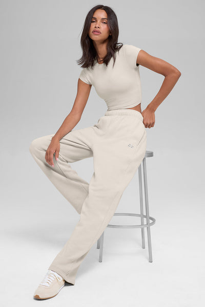 Accolade Straight Leg Sweatpant - Bone