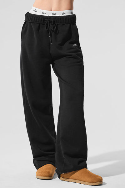 Accolade Straight Leg Sweatpant - Black