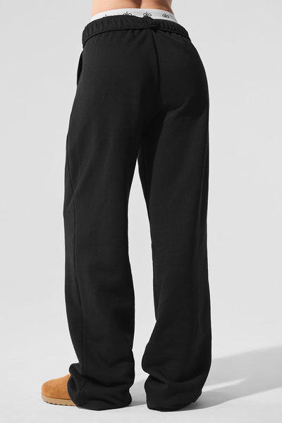 Accolade Straight Leg Sweatpant - Black