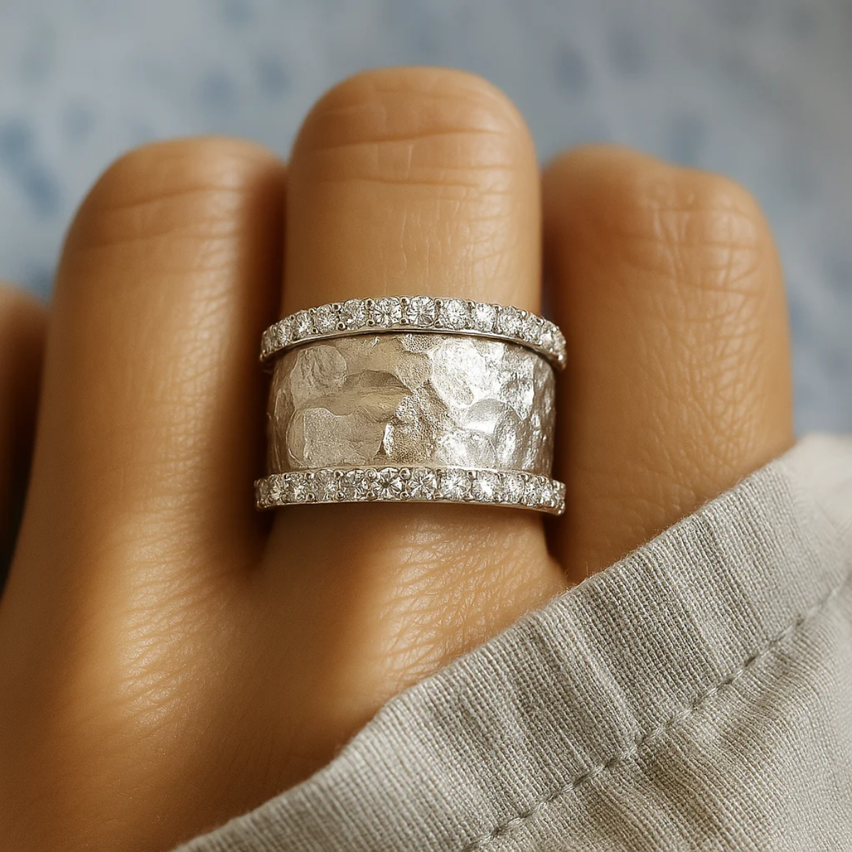 Hayden Jessy | Vintage Silvered Zirconia Ring