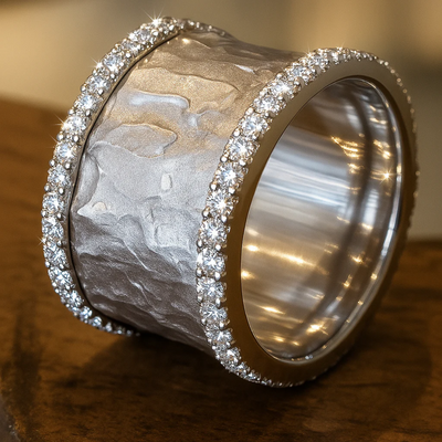 Hayden Jessy | Vintage Silvered Zirconia Ring
