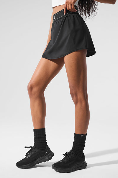 Match Point Tennis Skirt - Black