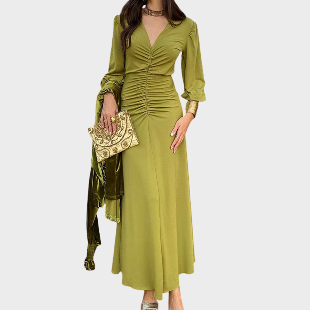 Hayden Junya™ | V-Neck Ruffled Dress