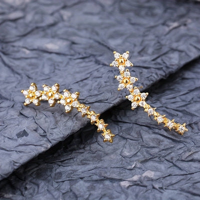 Hyden FLoral | Luxury Floral Rhinestone Earrings