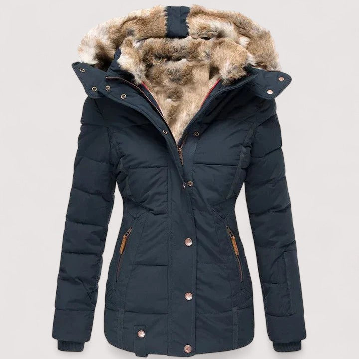 Marylin™ – Manteau d’hiver chaud avec doublure en fourrure