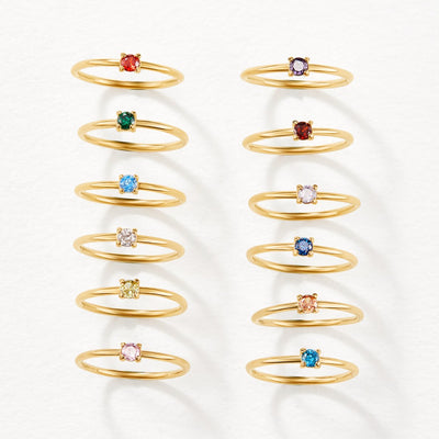 Hayden Daisy | Unique Birthstone Rings