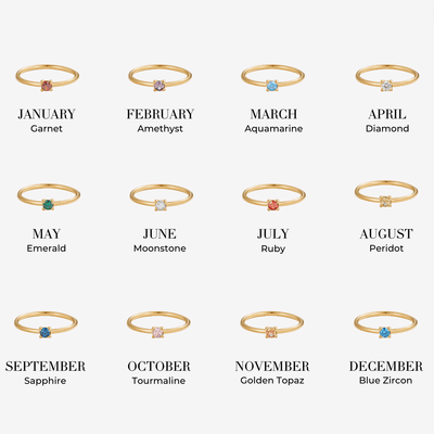 Hayden Daisy | Unique Birthstone Rings