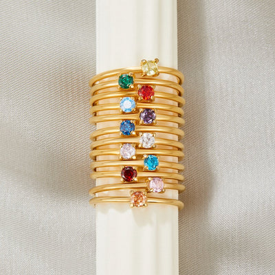 Hayden Daisy | Unique Birthstone Rings
