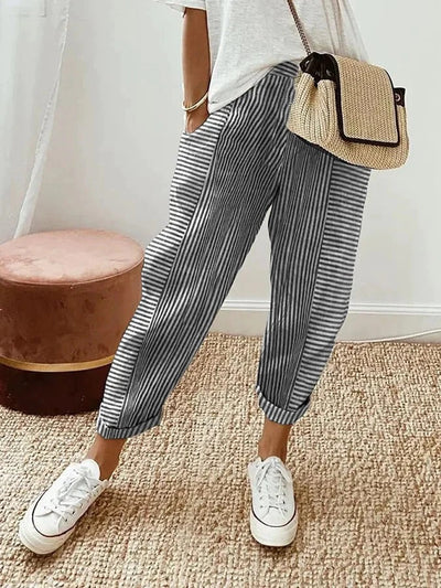 Hayden Nyra | Striped Pants