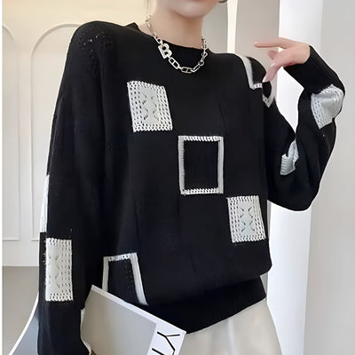 Hayden Kristen™ | Elegant Squares Sweater