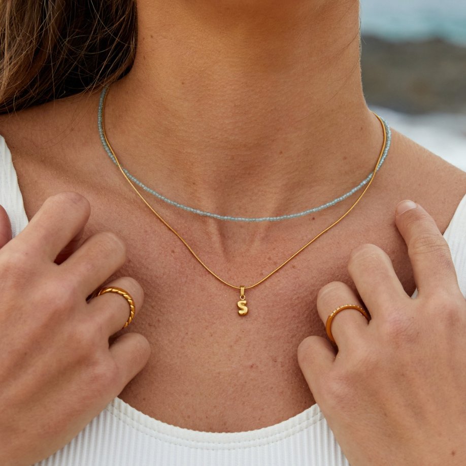 Hayden Aila | Chic Bubble Letter Necklace