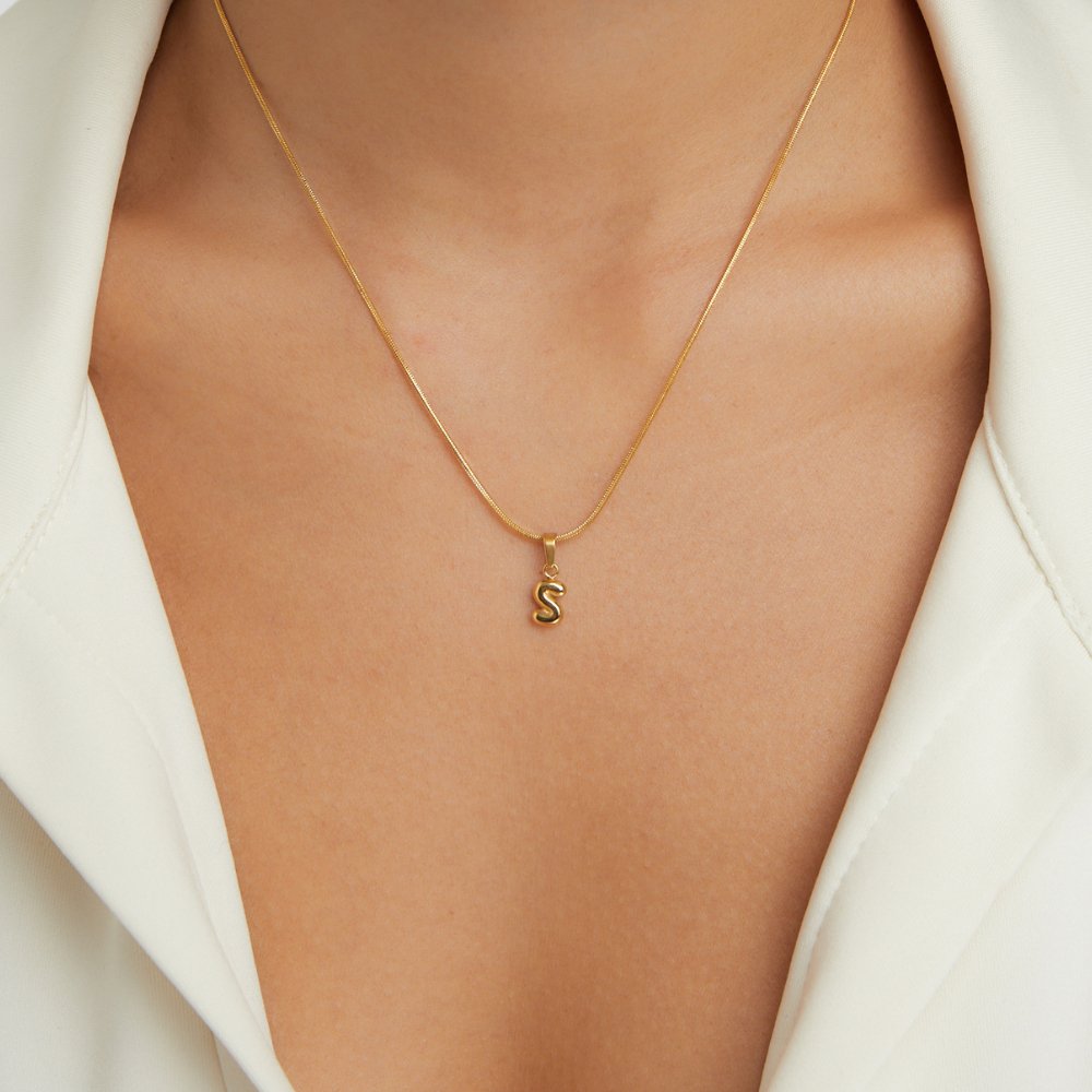 Hayden Aila | Chic Bubble Letter Necklace