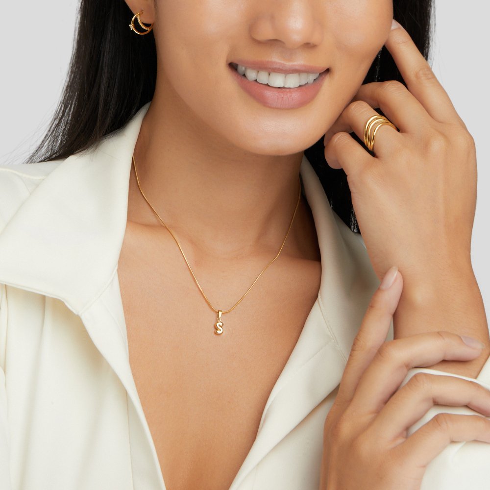 Hayden Aila | Chic Bubble Letter Necklace