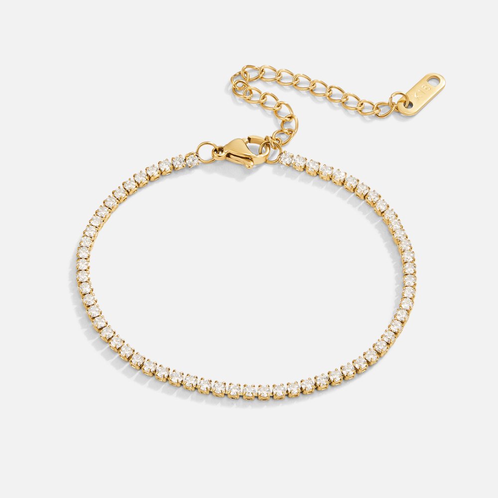 Hayden Summer | Gold Tennis Bracelet