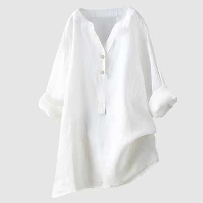 Hayden Joy | Lightweight linen blouse with buttons