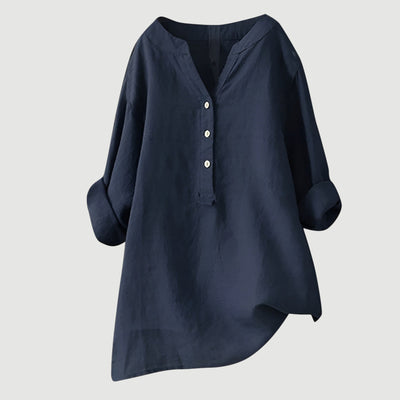 Hayden Joy | Lightweight linen blouse with buttons
