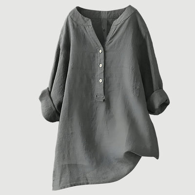 Hayden Joy | Lightweight linen blouse with buttons