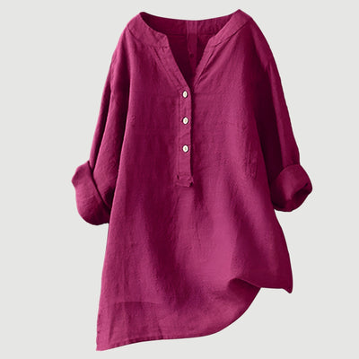 Hayden Joy | Lightweight linen blouse with buttons