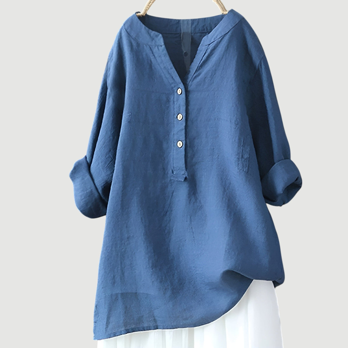 Hayden Joy | Lightweight linen blouse with buttons