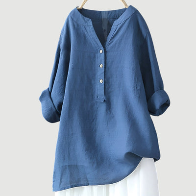 Hayden Joy | Lightweight linen blouse with buttons