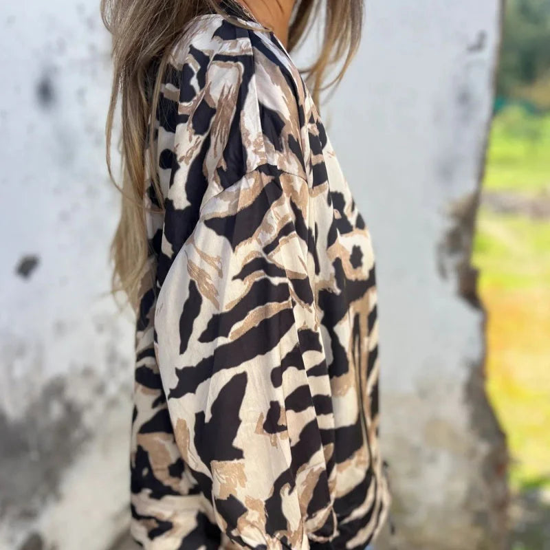 Hayden Margot | Elegant Zebra Print Jacket