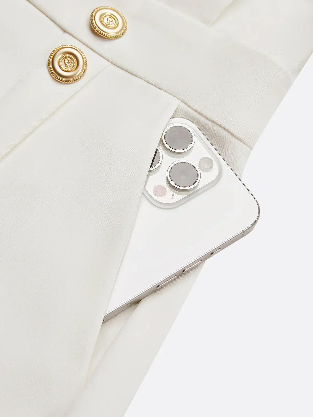 Hayden Marlene™ | Solid Midi Dress with Button Slit and Round Neckline