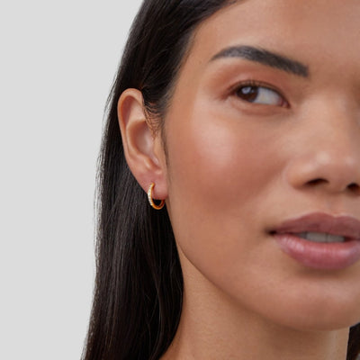 Hayden Lanie | Eternity Hoop Earrings