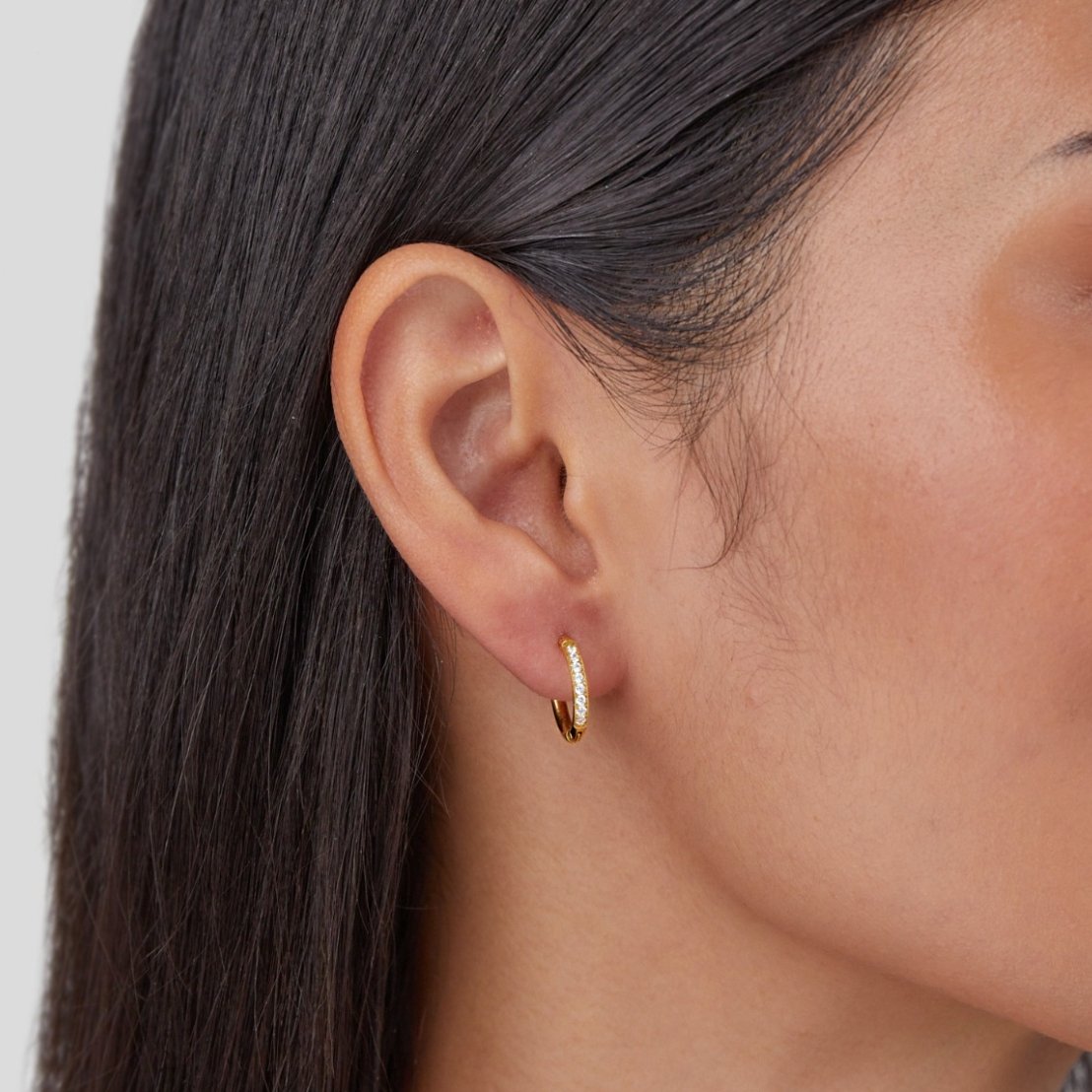 Hayden Lanie | Eternity Hoop Earrings