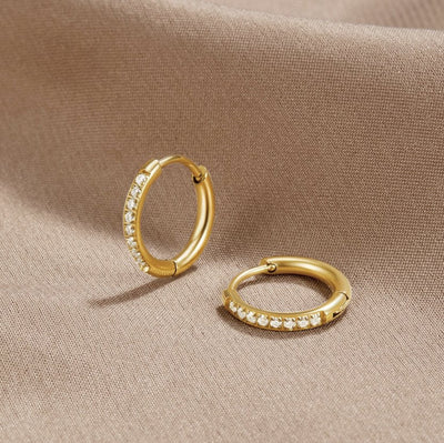 Hayden Lanie | Eternity Hoop Earrings