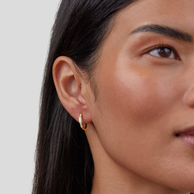 Hayden Lanie | Eternity Hoop Earrings