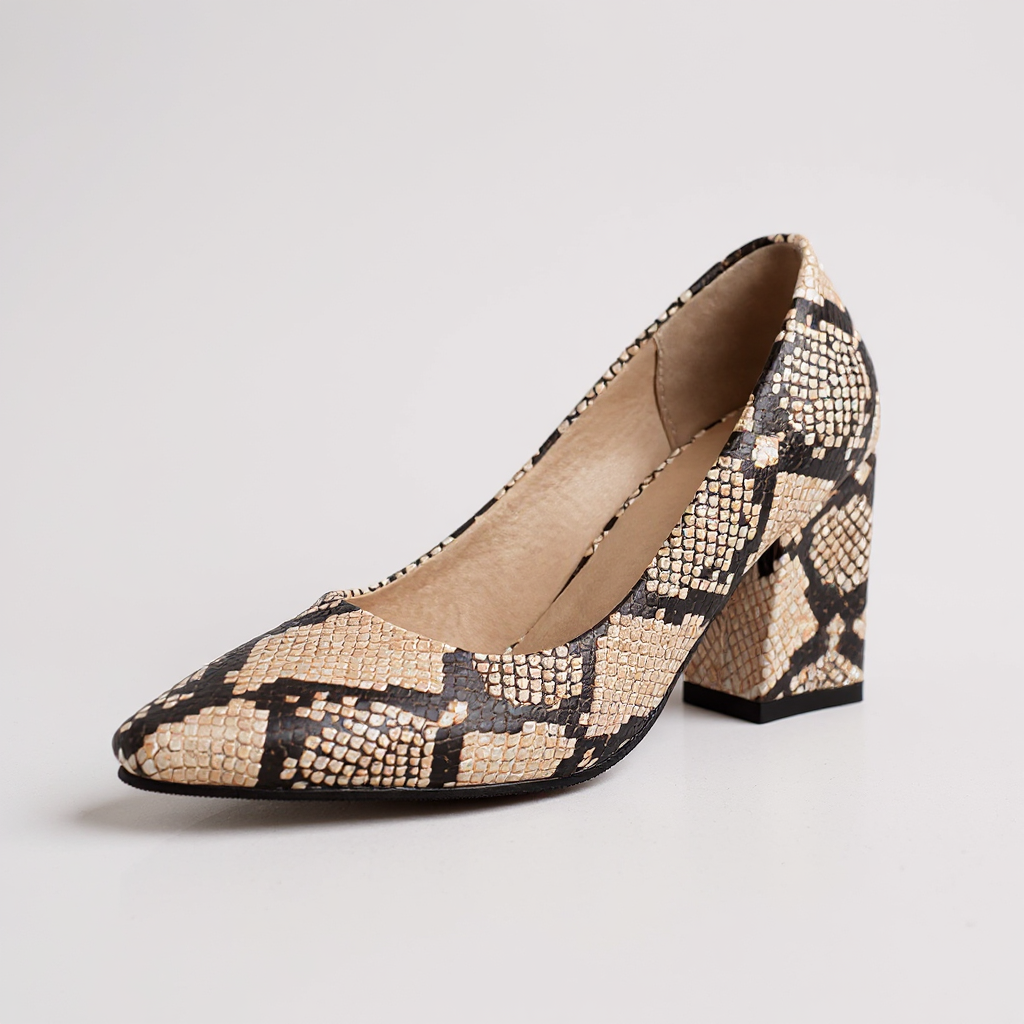 Hayden Patricia | Snake-Embossed Pumps