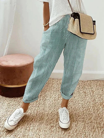 Hayden Nyra | Striped Pants