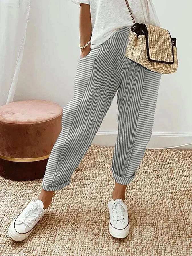 Hayden Nyra | Striped Pants