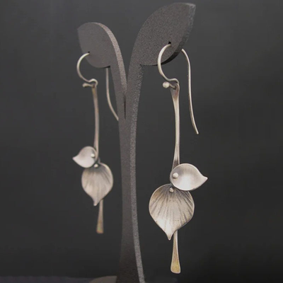 Hayden Nuna | Silver Leaf Vintage Earrings