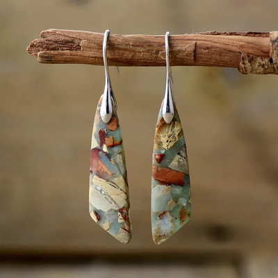 Hayden Amelia | Vintage Earrings With Colored Natural Stones
