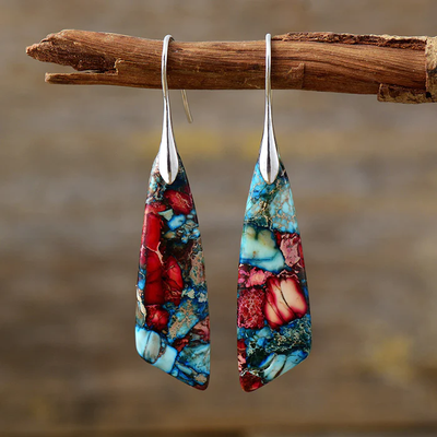 Hayden Amelia | Vintage Earrings With Colored Natural Stones