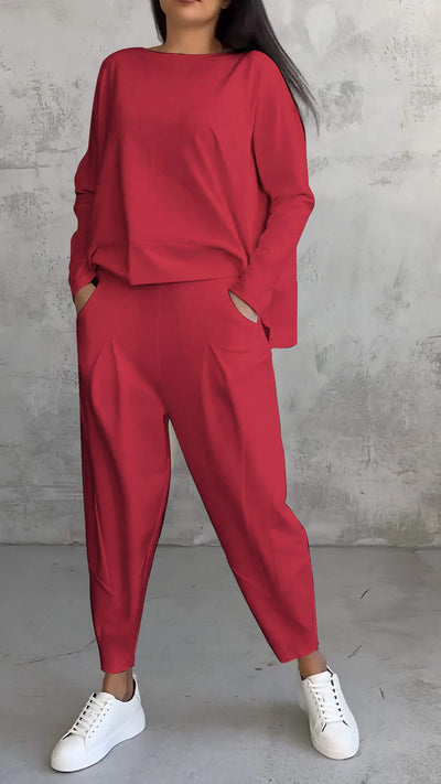 Hayden Sarah | Long Sleeve Top & Pants Set