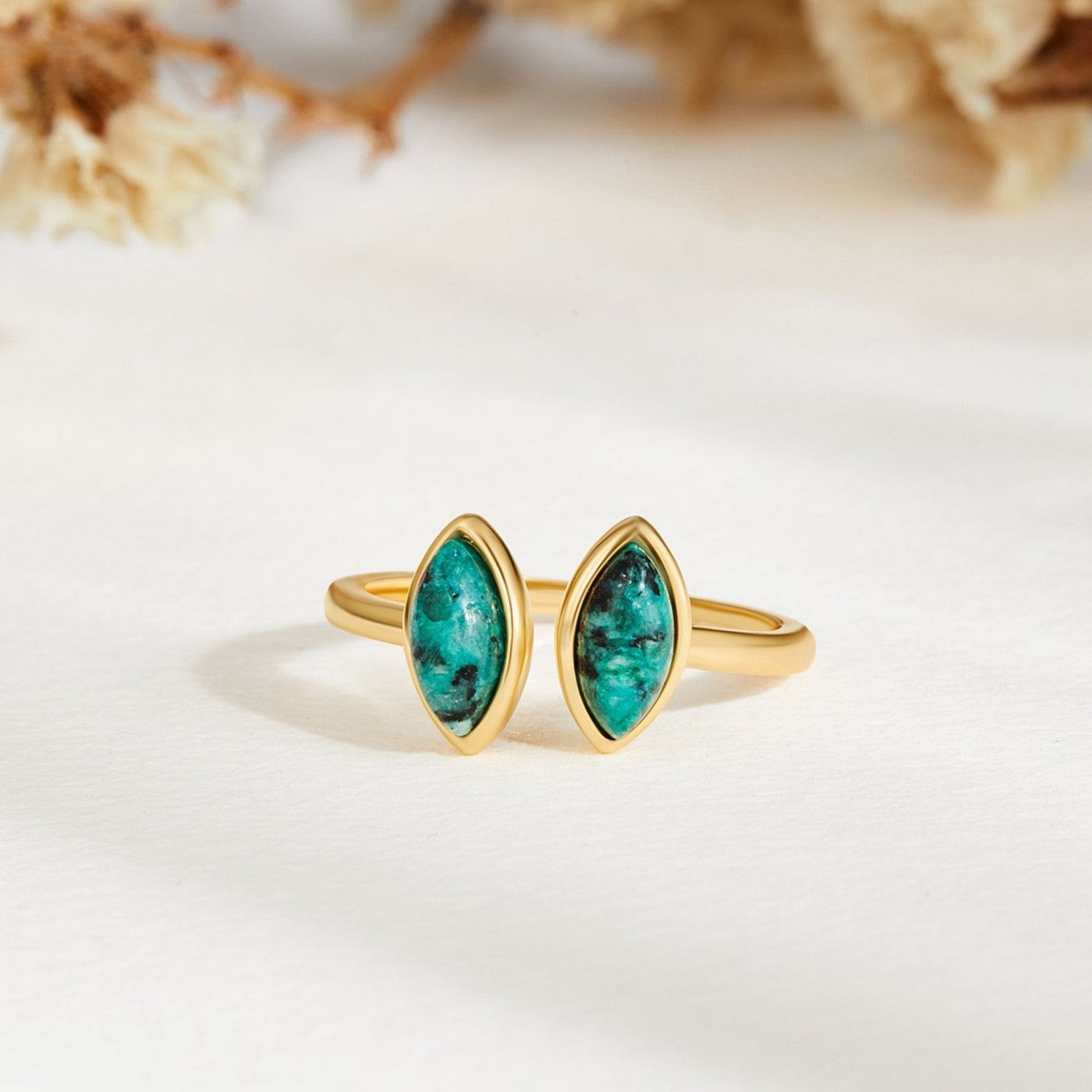 Hayden Chrystal | Luxury Green Wrap Ring