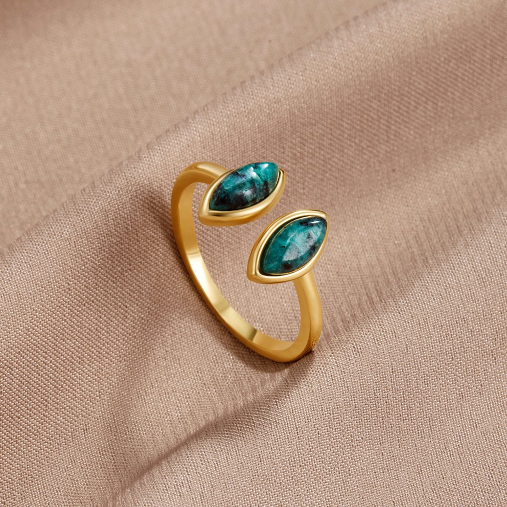 Hayden Chrystal | Luxury Green Wrap Ring