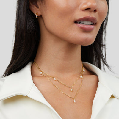 Hayden Kay | Pearl Drop Layered Necklace
