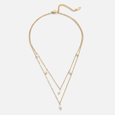 Hayden Kay | Pearl Drop Layered Necklace